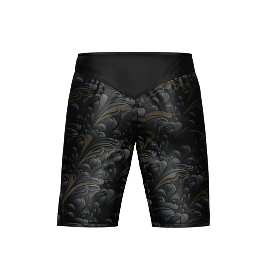 Golden Black Armor MMA Shorts - Combatra