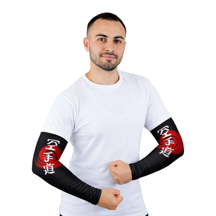 Combatra Black Edition Compression Arm Sleeves – UPF 50+