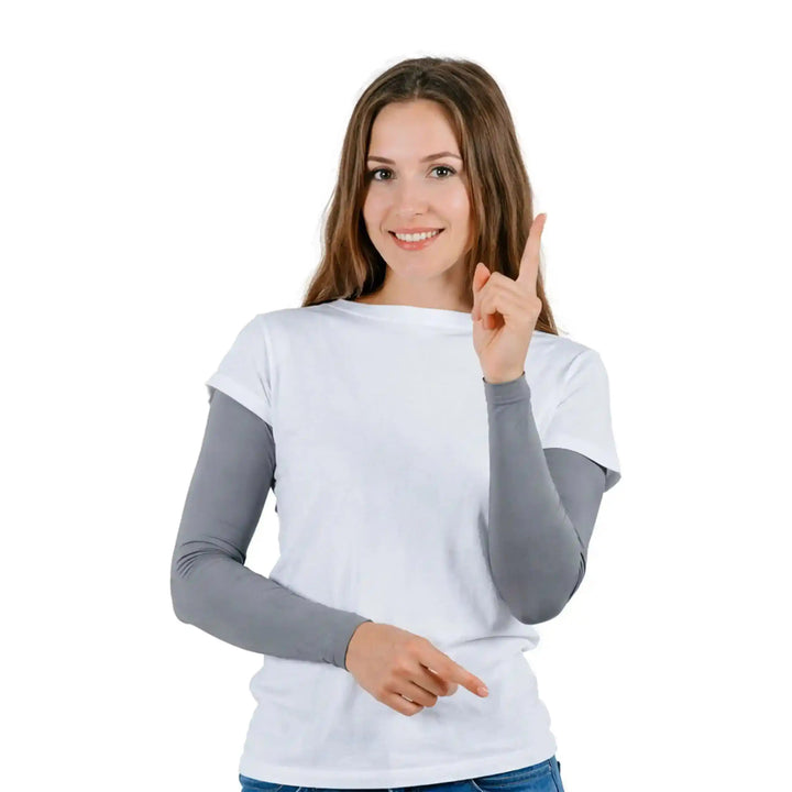 Combatra Camping Grey Arm Sleeves – UPF 50+