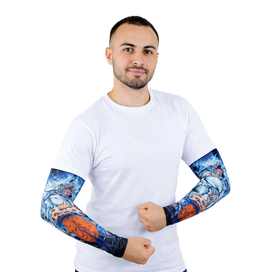 Combatra Anime Ascension Warrior Compression Arm Sleeves – UPF 50+