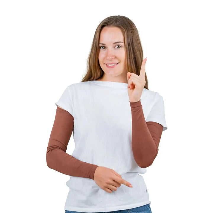 Combatra Camping Brown Arm Sleeves – UPF 50+