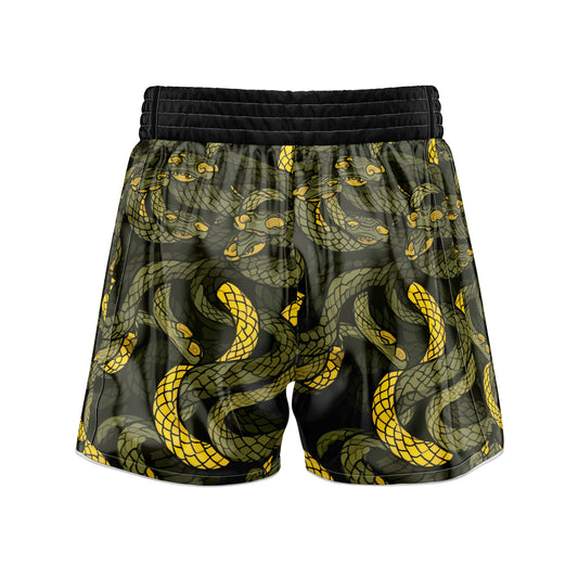 Abstract Snake Fury Muay Thai Shorts