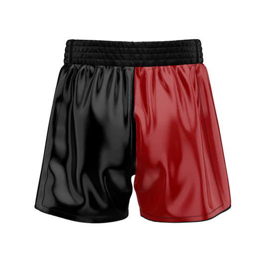 Combatra Sports Red & Black Muay Thai Shorts
