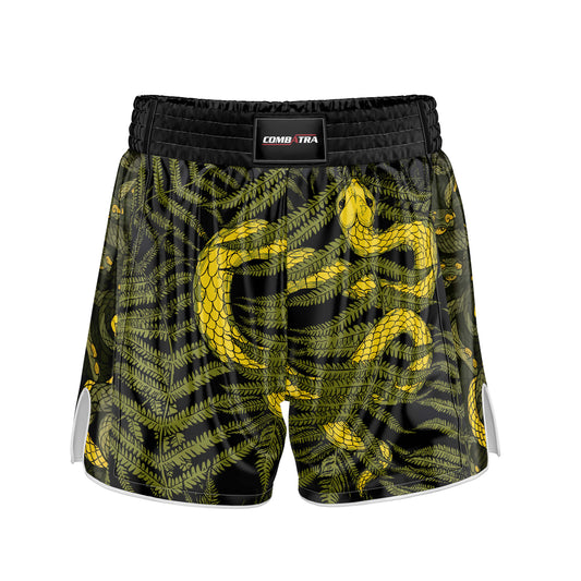 Abstract Snake Fury Muay Thai Shorts