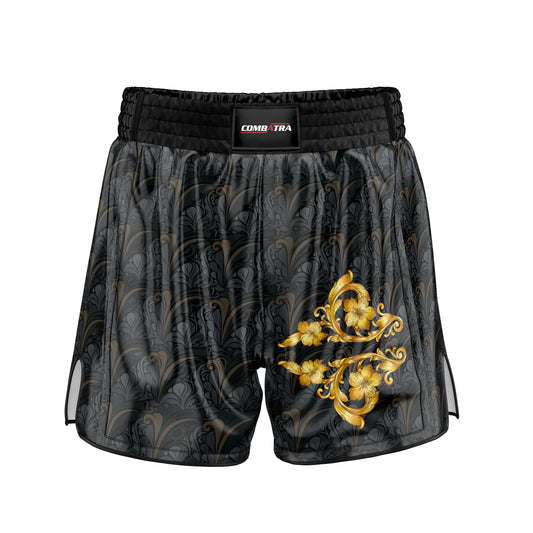 Golden Black Muay Thai Shorts