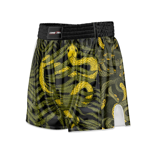 Abstract Snake Fury Muay Thai Shorts