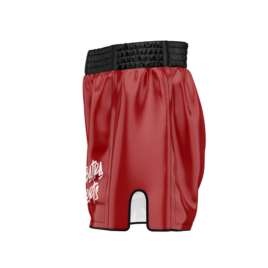 Combatra Sports Red & Black Muay Thai Shorts