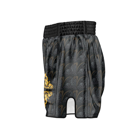 Golden Black Muay Thai Shorts
