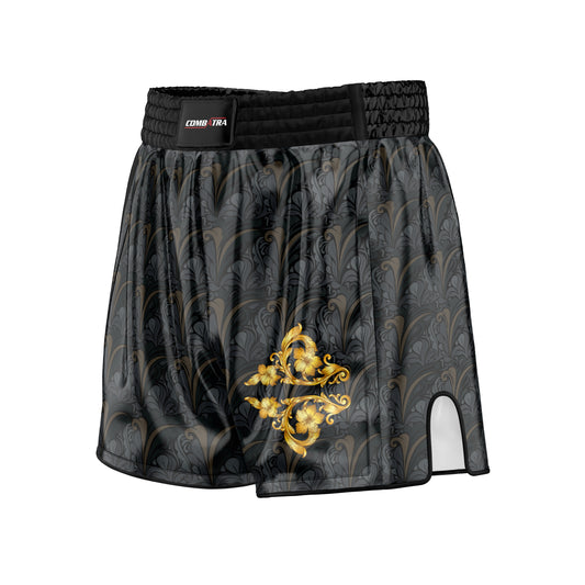Golden Black Muay Thai Shorts