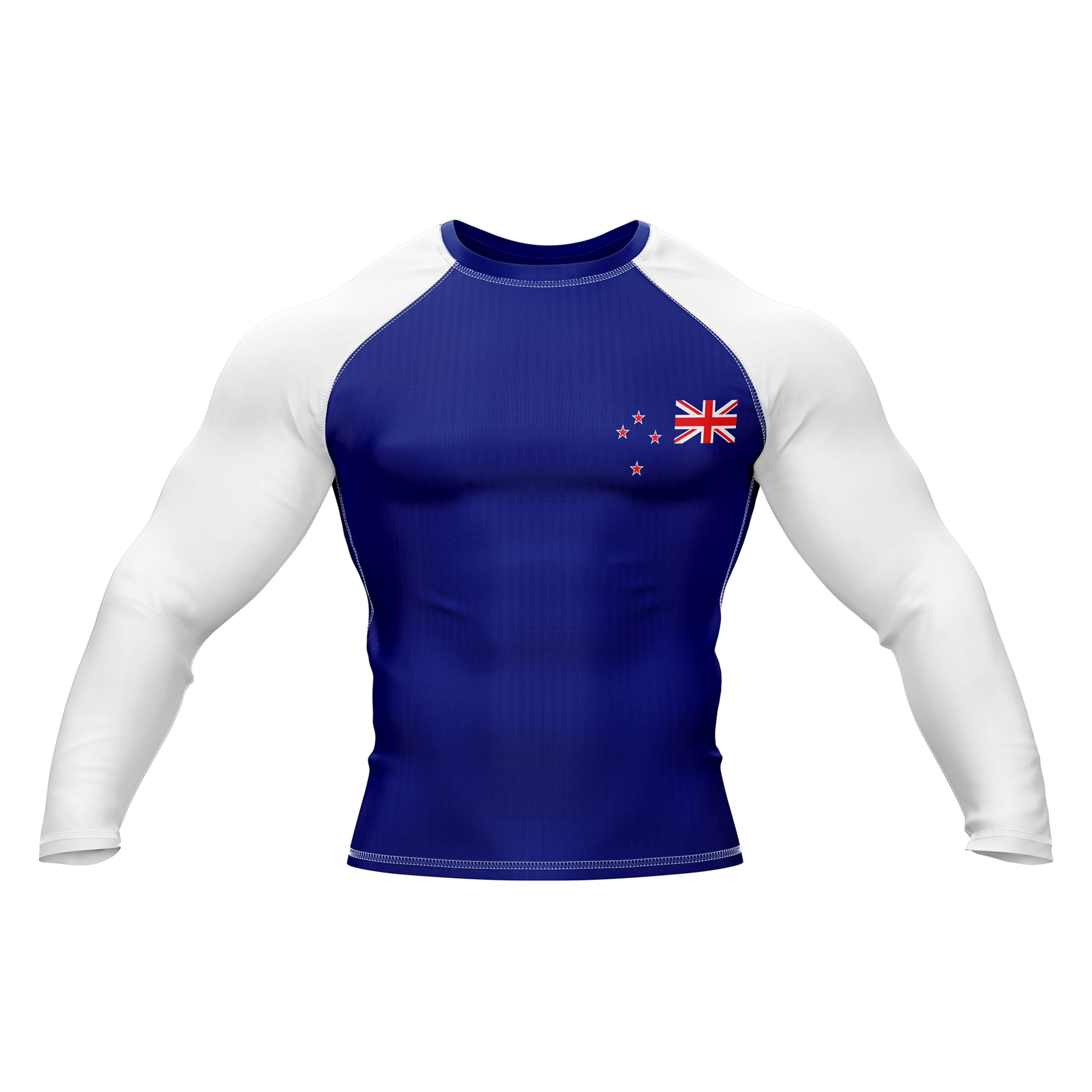 New Zealand flag compression long sleeve