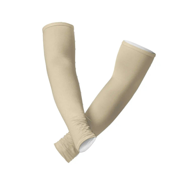 Combatra Cycling Beige Arm Sleeves – UPF 50+