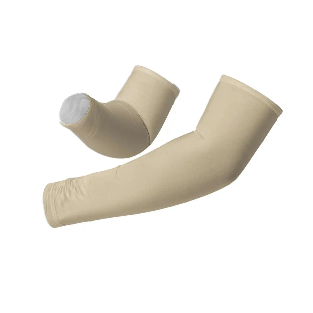 Combatra Cycling Beige Arm Sleeves – UPF 50+