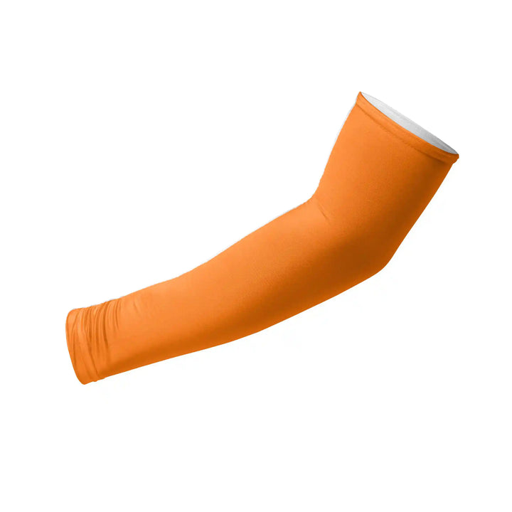 Orange Compression Arm Sleeves – UPF 50+ | Combatra