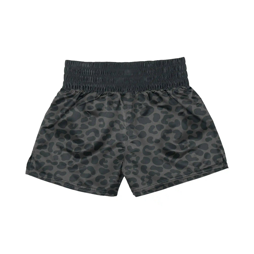 Panther Flow Strike Muay Thai Shorts back view | Combatra