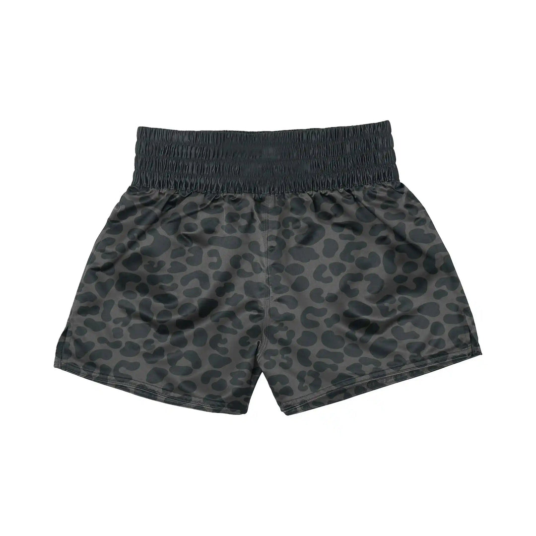 Panther Flow Strike Muay Thai Shorts back view | Combatra
