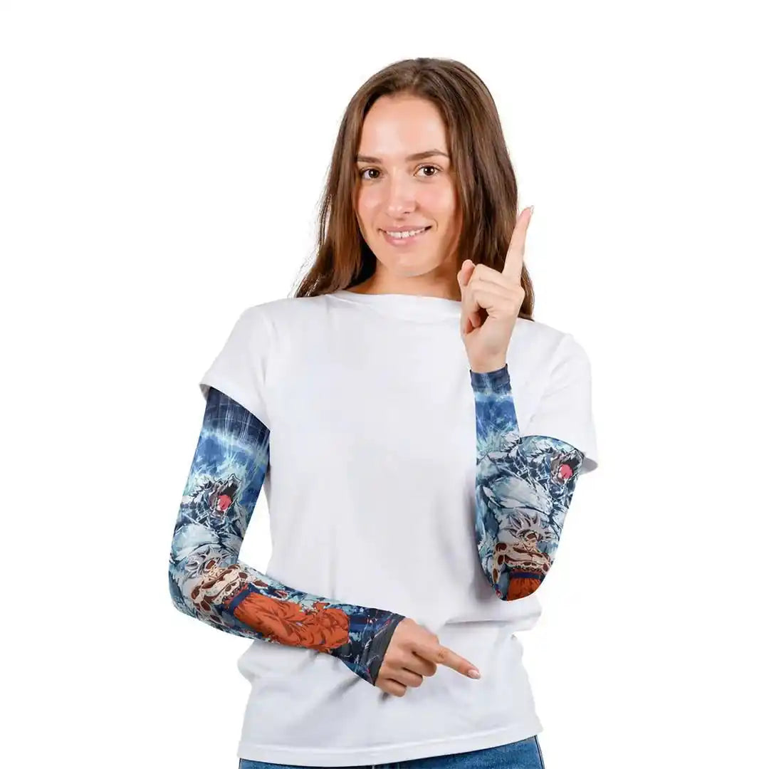 Combatra Anime Ascension Warrior Compression Arm Sleeves – UPF 50+