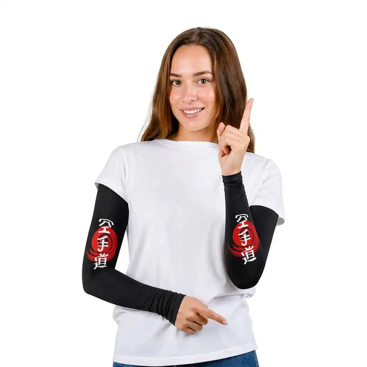 Combatra Black Edition Compression Arm Sleeves – UPF 50+