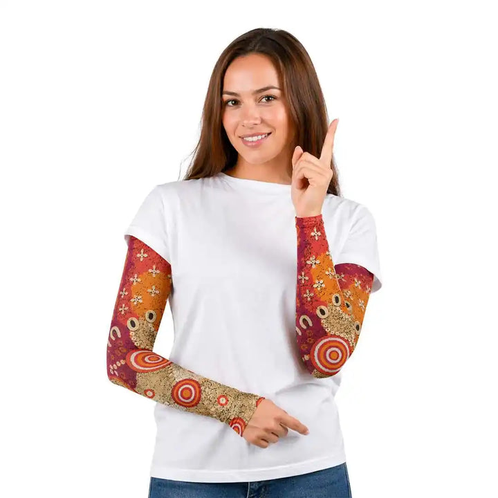 Combatra Outback Desert Circle Arm Sleeves – UPF 50+