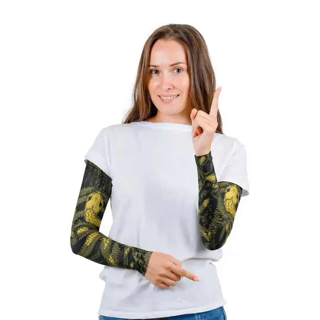 Combatra Abstract Snake Fury Compression Arm Sleeves – UPF 50+