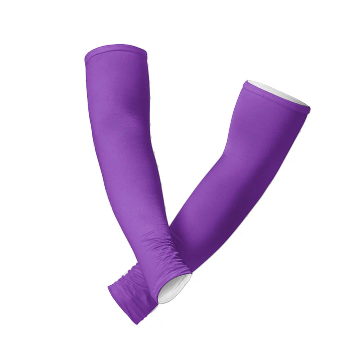 Purple Compression Arm Sleeves – UPF 50+ | Combatra