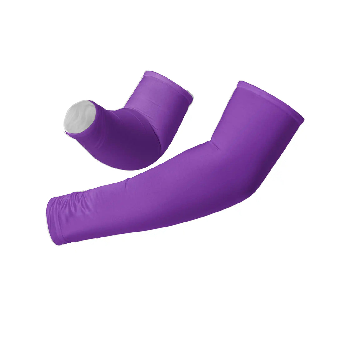 Purple Compression Arm Sleeves – UPF 50+ | Combatra