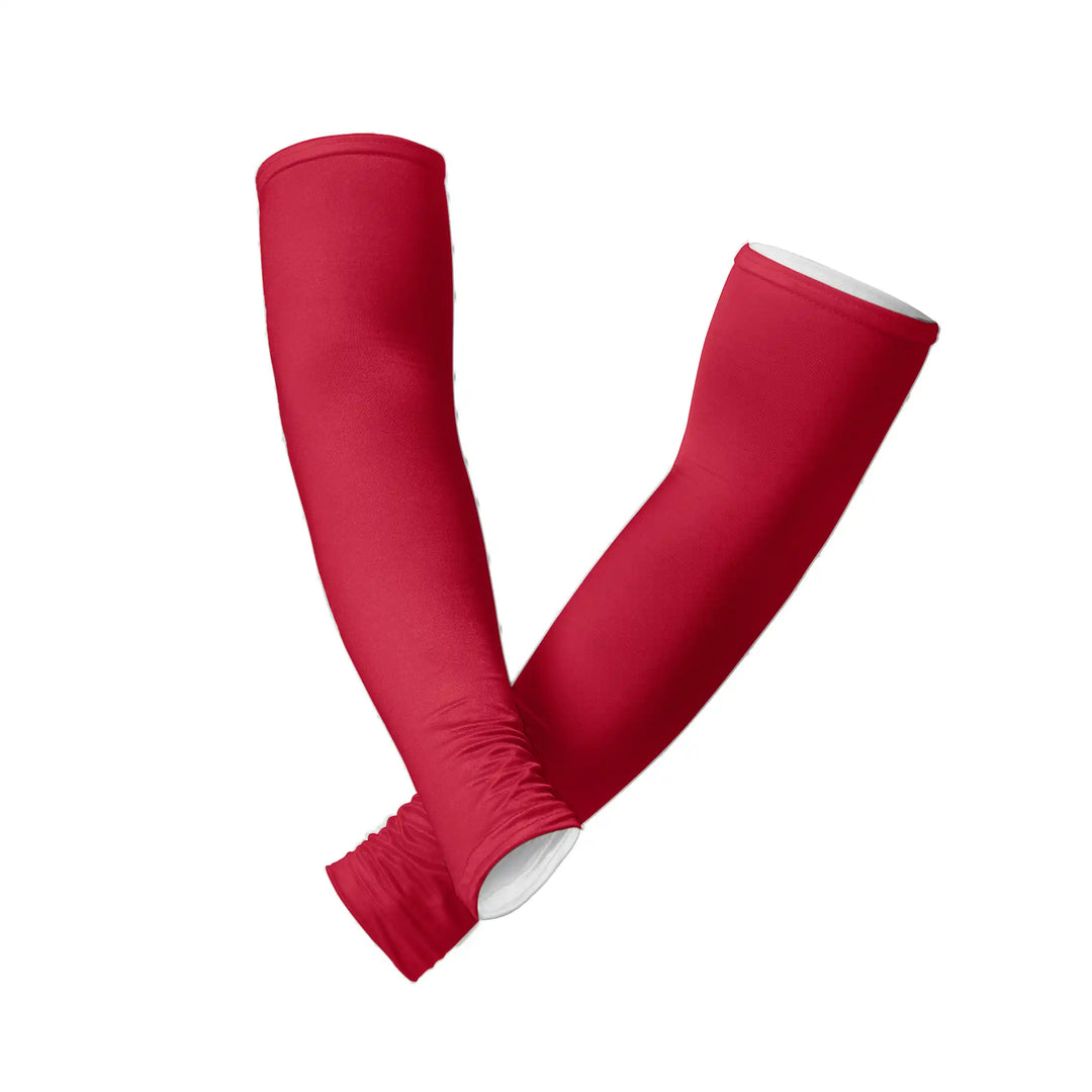 Combatra Cricket Red Arm Sleeves – UPF 50+