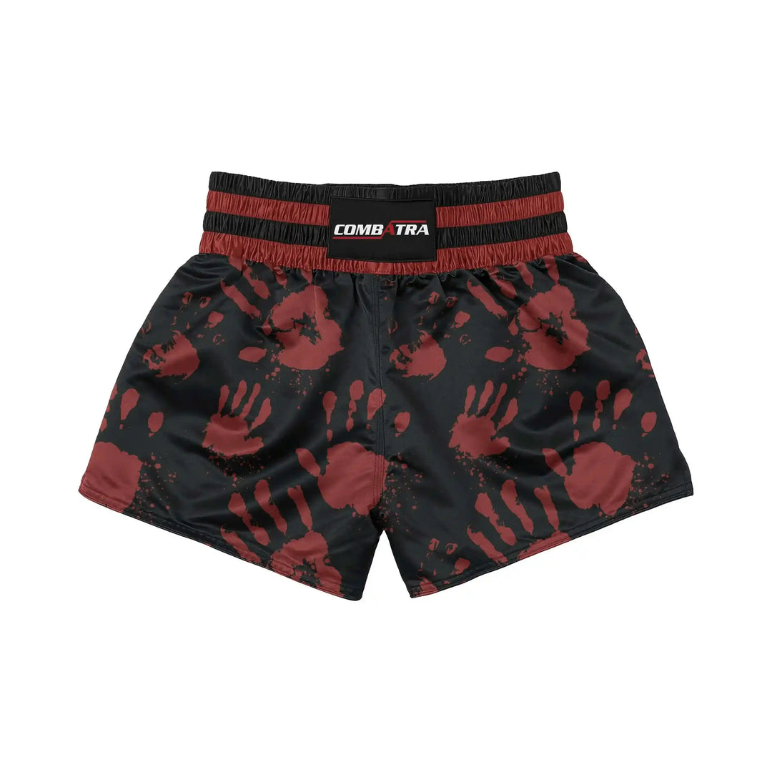 Hand Printed Muay Thai Shorts front view | Combatra