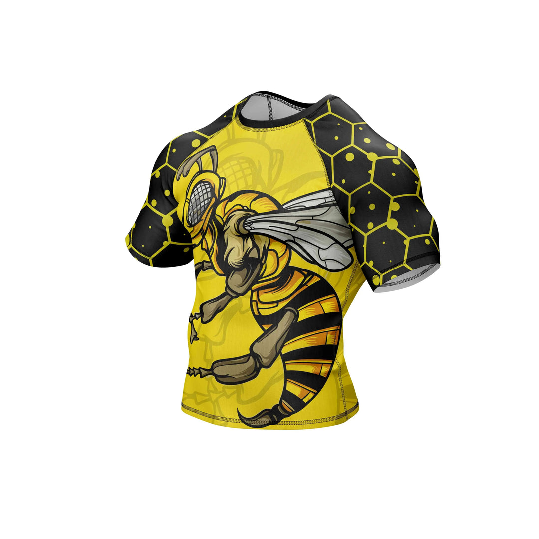Combatra Black Gold Hornet BJJ Rashguard – UPF 50+