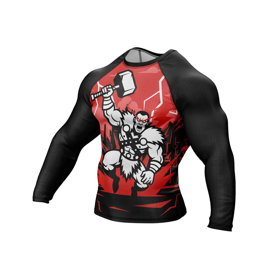 Combatra Thunder Hammer Warrior BJJ Rashguard – UPF 50+