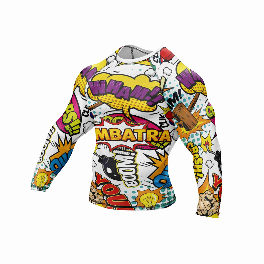 Combatra Fight Pop Energy BJJ Rashguard – UPF 50+