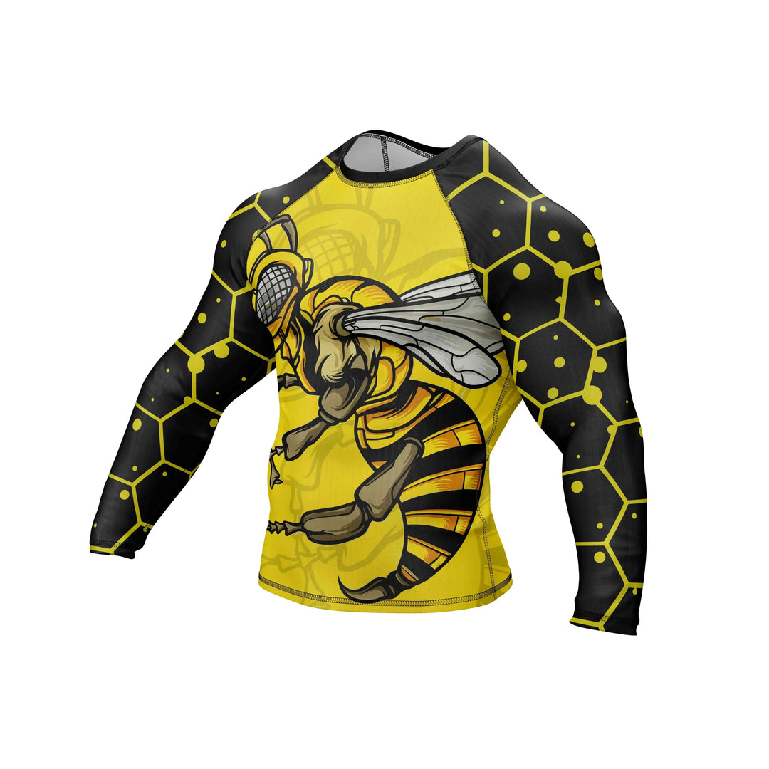 Combatra Black Gold Hornet BJJ Rashguard – UPF 50+