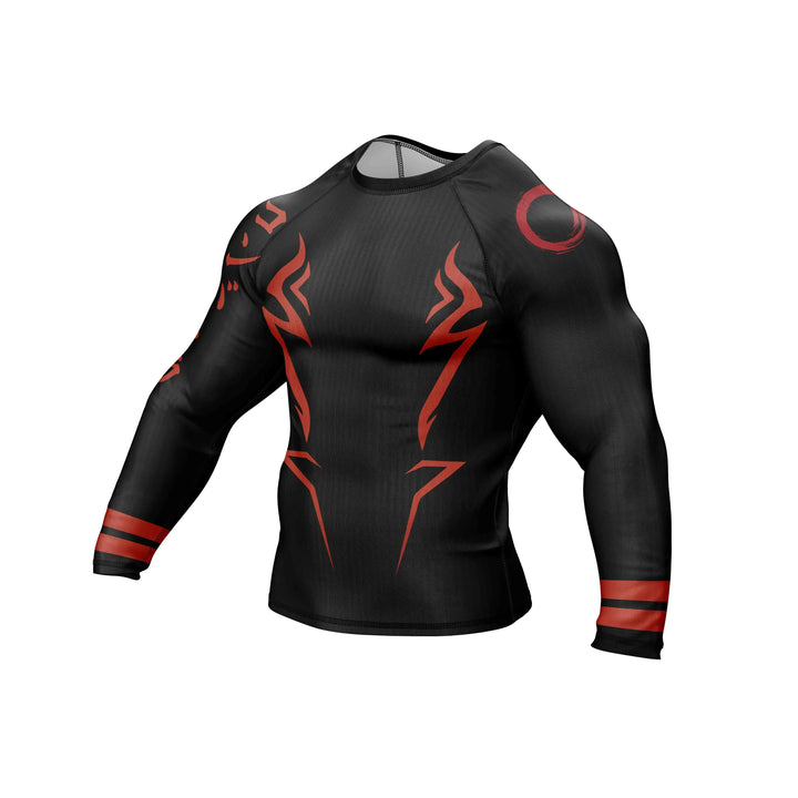 Combatra Shadow Flame Combat BJJ Rashguard – UPF 50+