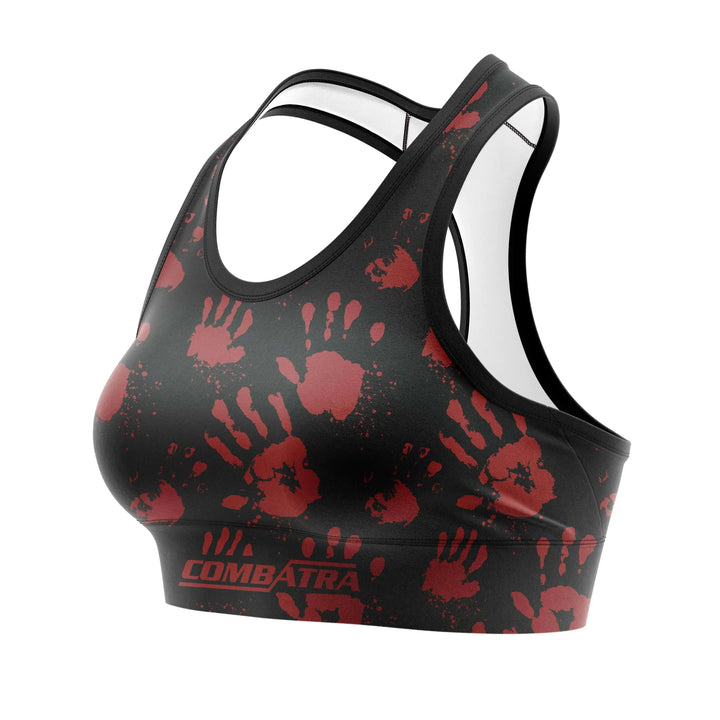 Handprint Sports Bra alternate view | Combatra