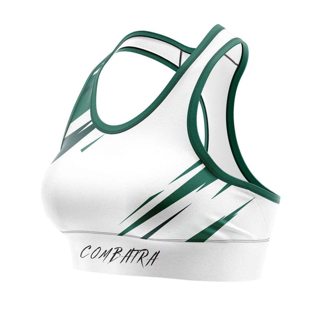 Green Strike Combat Sports Bra alternate view | Combatra