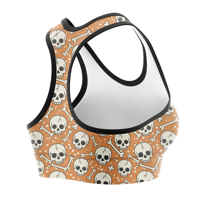 Cobra Skull Combat Sports Bra detail view | Combatra