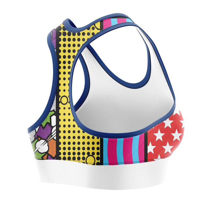 Color Burst Clash Sports Bra | Combatra