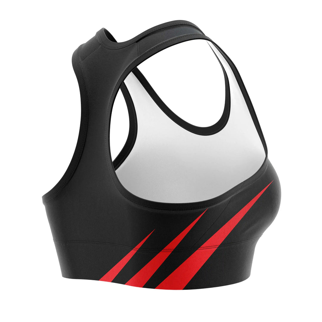 Snake Fury Sports Bra detail view | Combatra