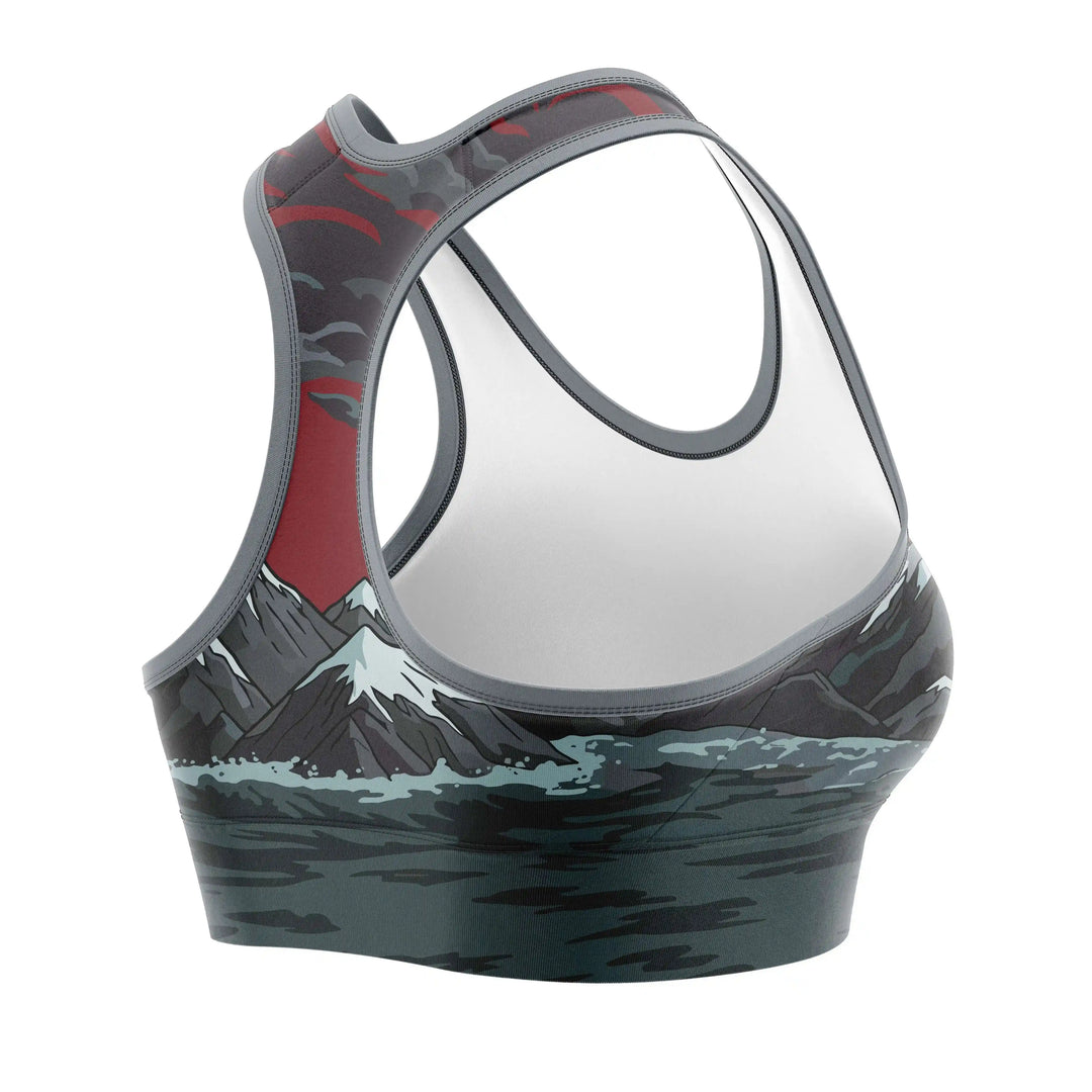 Axe of Storm Sports Bra detail view | Combatra