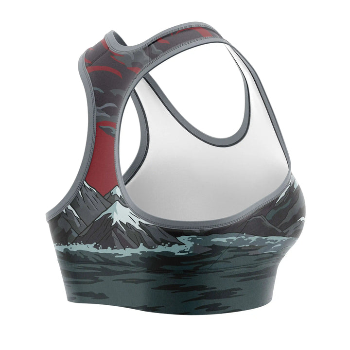 Axe of Storm Sports Bra detail view | Combatra
