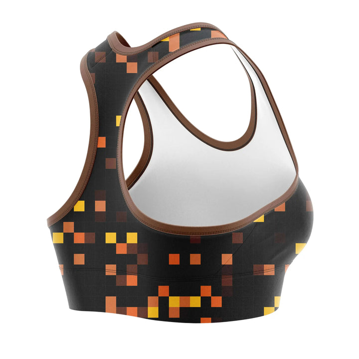 Combat Pixel Sports Bra detail view | Combatra