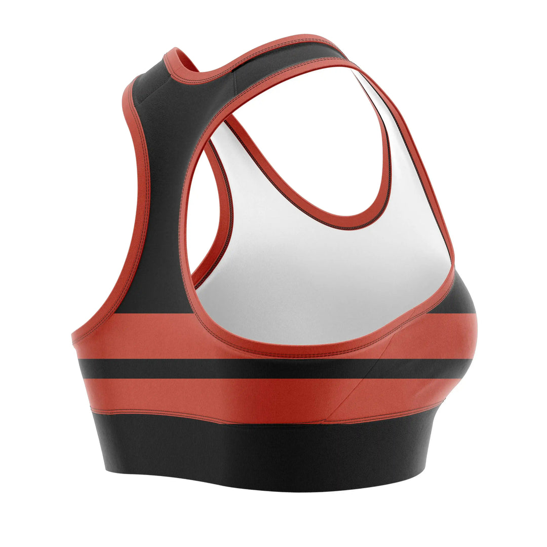 Shadow Flame Combat Sports Bra detail view | Combatra