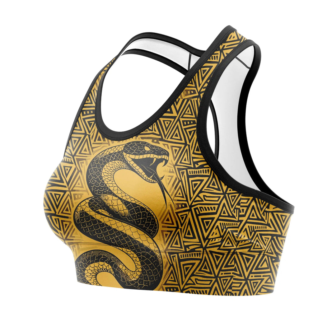 Golden Serpent Cobra Sports Bra | Combatra