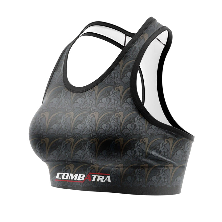 Golden Black Sports Bra alternate view | Combatra