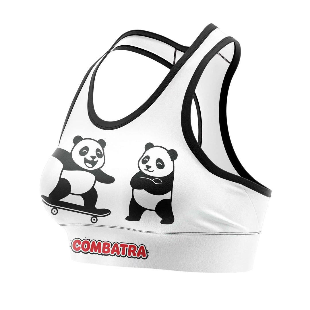 Fun Panda Streetwear Sports Bra alternate view | Combatra