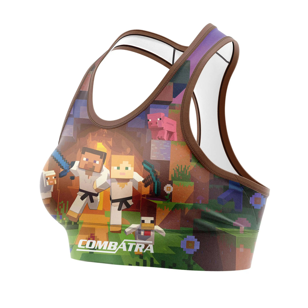 Combat Pixel Sports Bra alternate view | Combatra