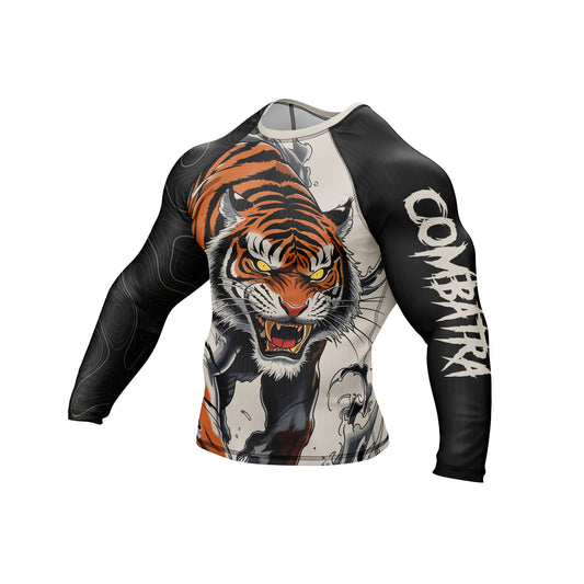 Combat Tiger Strength Compression Rashguard
