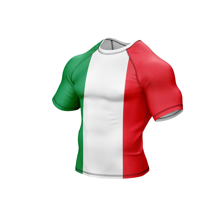 Combatra Italy Flag Patriotic BJJ Rashguard – UPF 50+