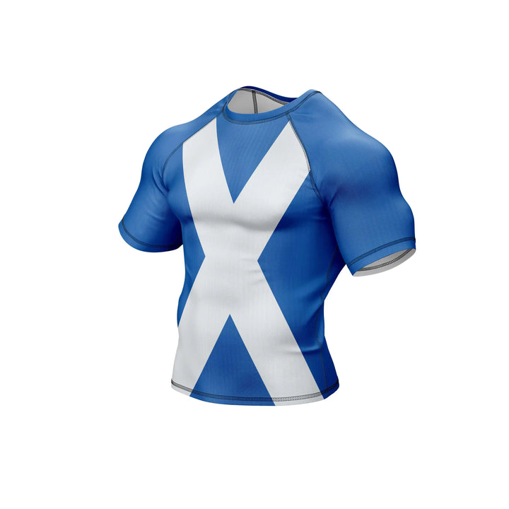 Combatra Scotland Flag Patriotic BJJ Rashguard – UPF 50+