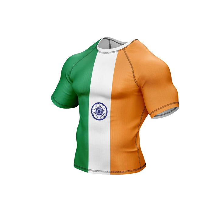 Combatra Indian Flag Patriotic BJJ Rashguard – UPF 50+