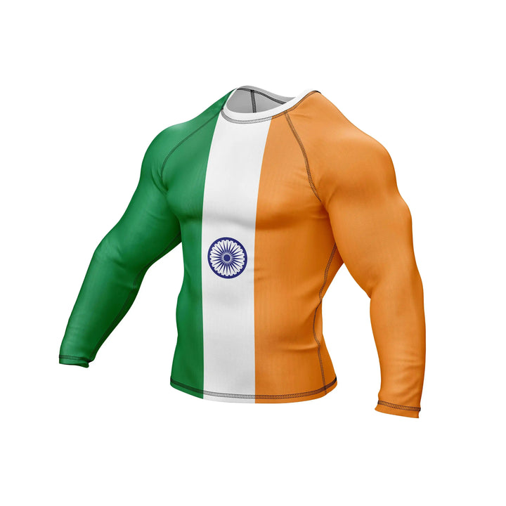 Combatra Indian Flag Patriotic BJJ Rashguard – UPF 50+